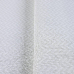 Luxury White Chevron Textured Wallpaper, Premium Non-Woven Wall Covering, 41.7"W x 614"H, Washable Removable for Living Room 