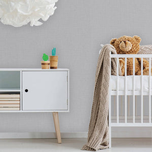 Luxury Gray Textured Wallpaper, Premium Non-Woven Wall Covering, 41.7"W x 614"H, Washable Removable for Living Room Bedroom A
