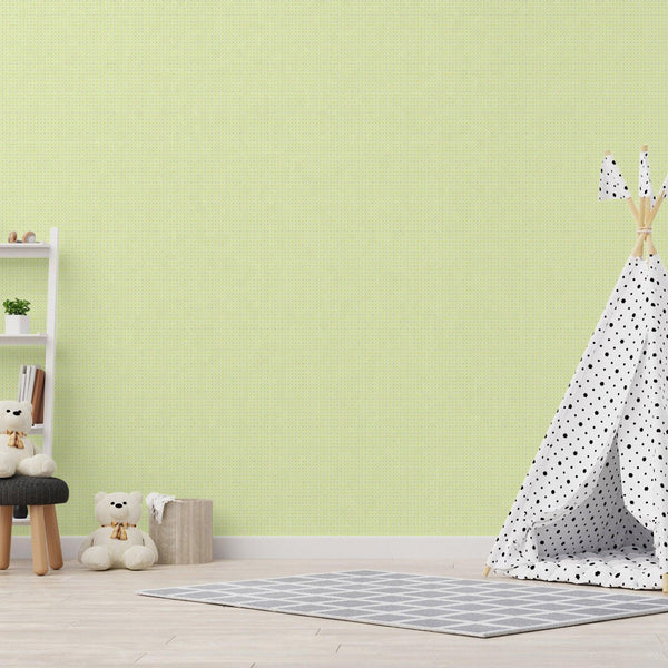 Luxury Green Textured Wallpaper, Premium Non-Woven Wall Covering, 41.7"W x 614"H, Washable Removable for Living Room Bedroom 