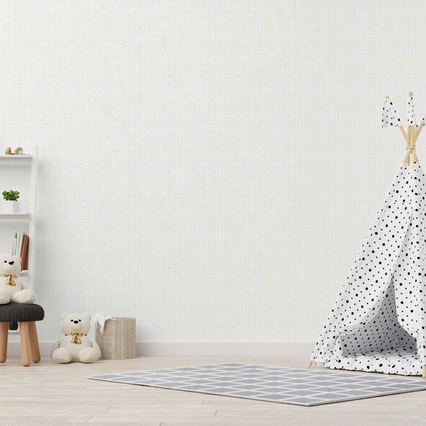 Luxury White Textured Wallpaper, Premium Non-Woven Wall Covering, 41.7"W x 614"H, Washable Removable for Living Room Bedroom 