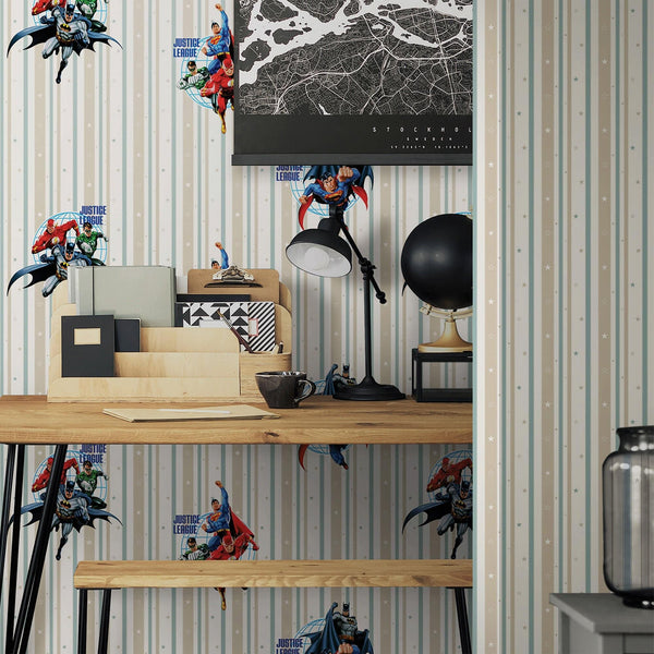 Luxury White Striped Textured Wallpaper, Premium Non-Woven Wall Covering, 41.7"W x 614"H, Washable Removable for Living Room 