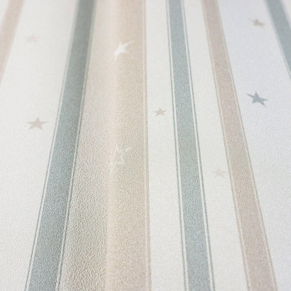 Luxury White Striped Textured Wallpaper, Premium Non-Woven Wall Covering, 41.7"W x 614"H, Washable Removable for Living Room 