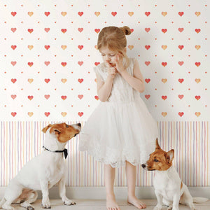 Luxury White Striped Textured Wallpaper, Premium Non-Woven Wall Covering, 41.7"W x 614"H, Washable Removable for Living Room 