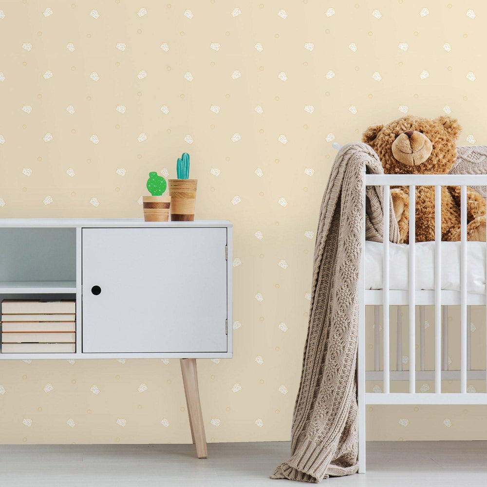 Luxury Yellow Textured Wallpaper, Premium Non-Woven Wall Covering, 41.7"W x 614"H, Washable Removable for Living Room Bedroom