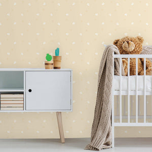 Luxury Yellow Textured Wallpaper, Premium Non-Woven Wall Covering, 41.7"W x 614"H, Washable Removable for Living Room Bedroom