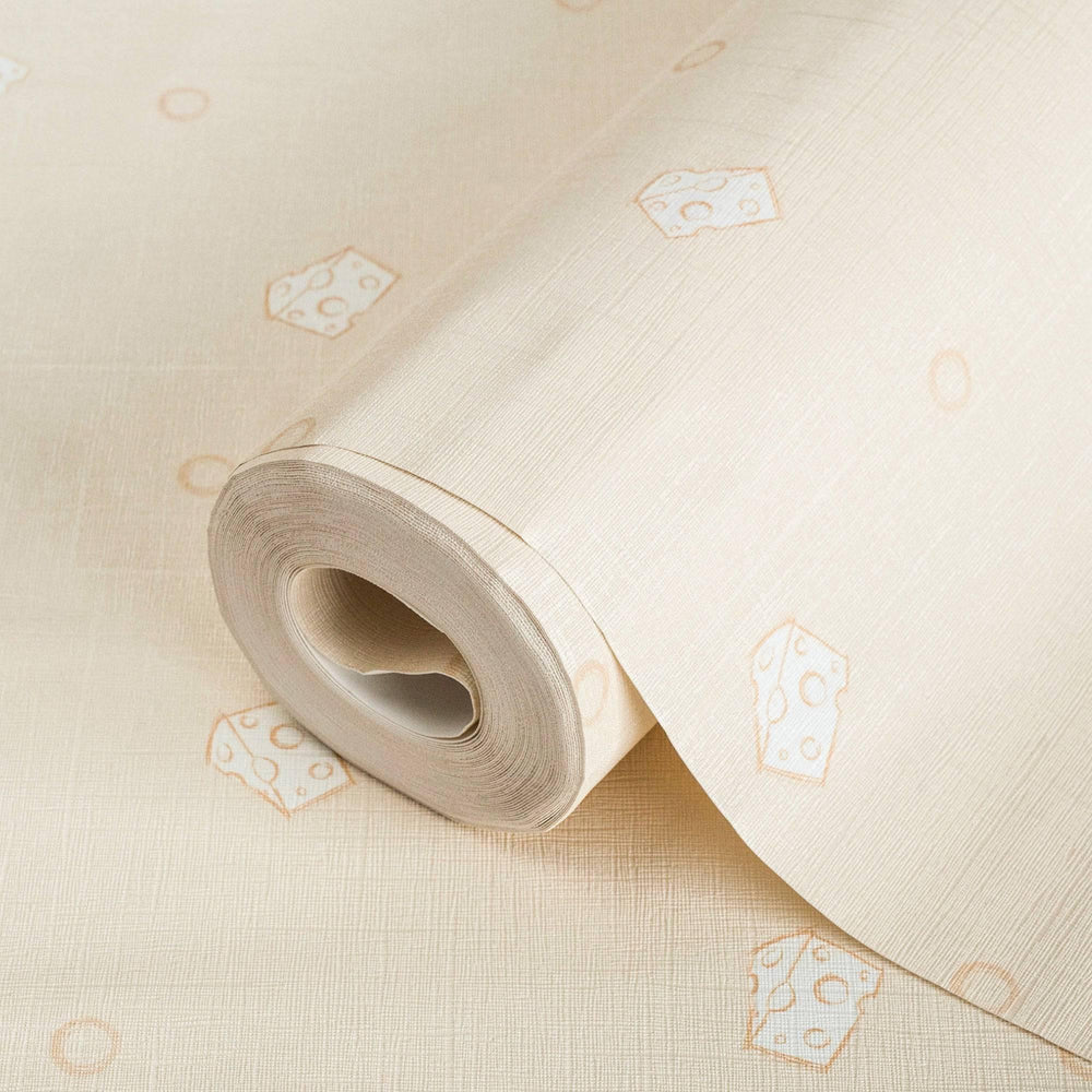 Luxury Yellow Textured Wallpaper, Premium Non-Woven Wall Covering, 41.7"W x 614"H, Washable Removable for Living Room Bedroom