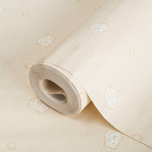 Luxury Yellow Textured Wallpaper, Premium Non-Woven Wall Covering, 41.7"W x 614"H, Washable Removable for Living Room Bedroom