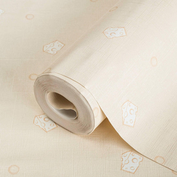 Luxury Yellow Textured Wallpaper, Premium Non-Woven Wall Covering, 41.7"W x 614"H, Washable Removable for Living Room Bedroom