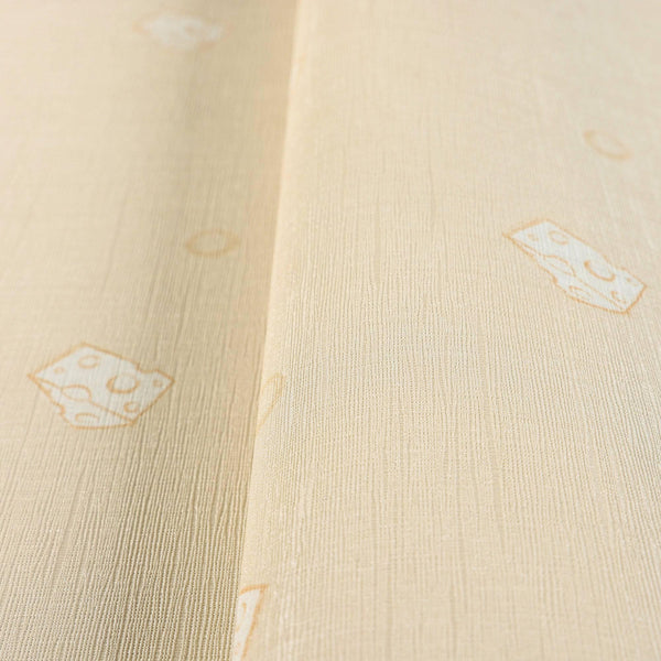 Luxury Yellow Textured Wallpaper, Premium Non-Woven Wall Covering, 41.7"W x 614"H, Washable Removable for Living Room Bedroom