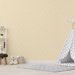 Luxury Yellow Textured Wallpaper, Premium Non-Woven Wall Covering, 41.7"W x 614"H, Washable Removable for Living Room Bedroom