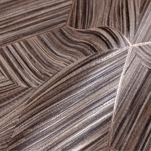 Luxury Brown Geometric Embossed 3D Embossed Wallpaper, Contemporary Non-Woven Wall Covering, 41.7"W x 398"H, Washable Removab