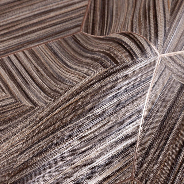 Luxury Brown Geometric Embossed 3D Embossed Wallpaper, Contemporary Non-Woven Wall Covering, 41.7"W x 398"H, Washable Removab