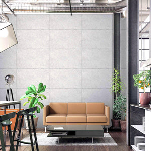 Luxury Gray Stone Textured Wallpaper, Farmhouse Non-Woven Wall Covering, 41.7"W x 398"H, Washable Removable for Living Room B