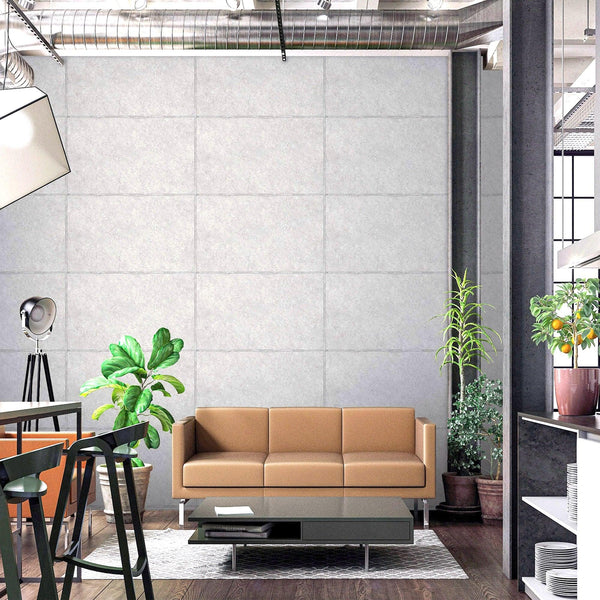 Luxury Gray Stone Textured Wallpaper, Farmhouse Non-Woven Wall Covering, 41.7"W x 398"H, Washable Removable for Living Room B