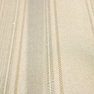 Luxury Beige Striped Stripe Wallpaper, Traditional Non-Woven Wall Covering, 41.7"W x 398"H, Washable Removable for Living Roo