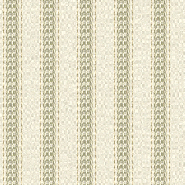 Luxury Beige Striped Stripe Wallpaper, Traditional Non-Woven Wall Covering, 41.7"W x 398"H, Washable Removable for Living Roo