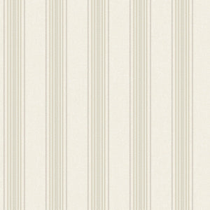 Luxury Cream Striped Stripe Wallpaper, Mid-Century Non-Woven Wall Covering, 41.7"W x 398"H, Washable Removable for Living Roo