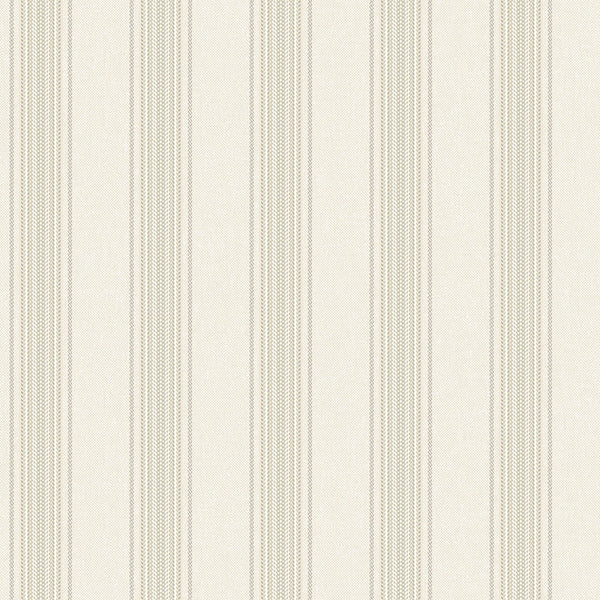 Luxury Cream Striped Stripe Wallpaper, Mid-Century Non-Woven Wall Covering, 41.7"W x 398"H, Washable Removable for Living Roo