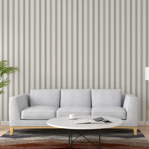 Luxury Brown Striped Stripe Wallpaper, Country Non-Woven Wall Covering, 41.7"W x 398"H, Washable Removable for Living Room Be