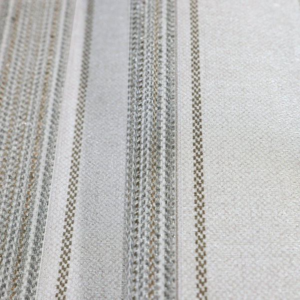 Luxury Brown Striped Stripe Wallpaper, Country Non-Woven Wall Covering, 41.7"W x 398"H, Washable Removable for Living Room Be