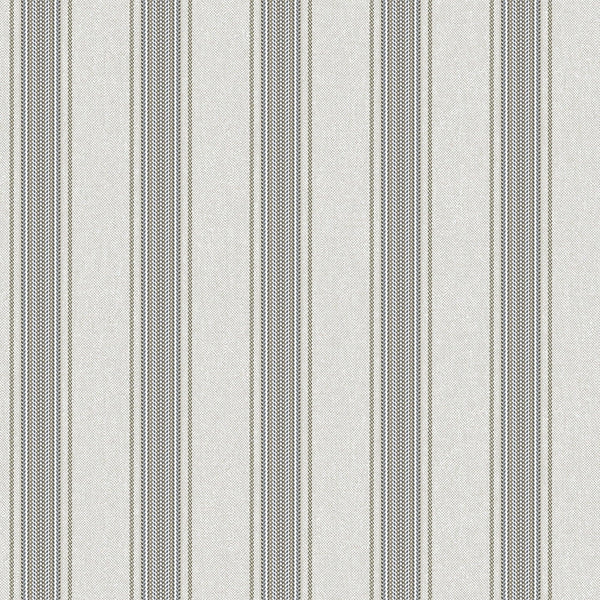 Luxury Brown Striped Stripe Wallpaper, Country Non-Woven Wall Covering, 41.7"W x 398"H, Washable Removable for Living Room Be