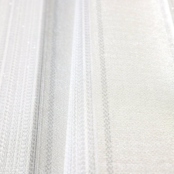 Luxury Cream Striped Stripe Wallpaper, Scandinavian Non-Woven Wall Covering, 41.7"W x 398"H, Washable Removable for Living Ro