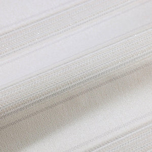 Luxury White Striped Stripe Wallpaper, Farmhouse Non-Woven Wall Covering, 41.7"W x 398"H, Washable Removable for Living Room 
