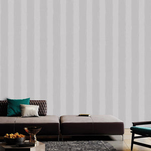 Luxury Purple Striped Stripe Textured Wallpaper, Farmhouse Non-Woven Wall Covering, 41.7"W x 398"H, Washable Removable for Li