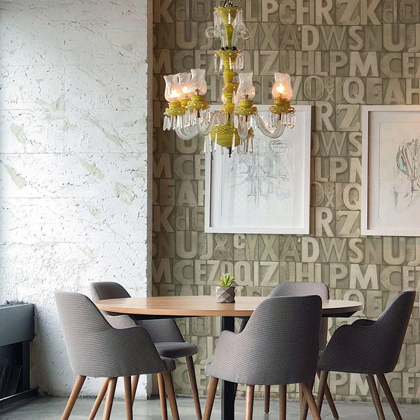 Luxury Gray Textured Wallpaper, Traditional Non-Woven Wall Covering, 41.7"W x 398"H, Washable Removable for Living Room Bedro