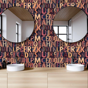 Luxury Orange Textured Wallpaper, Traditional Non-Woven Wall Covering, 41.7"W x 398"H, Washable Removable for Living Room Bed