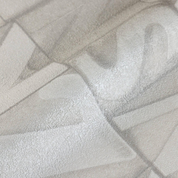 Luxury Ivory Textured Wallpaper, Contemporary Non-Woven Wall Covering, 41.7"W x 398"H, Washable Removable for Living Room Bed