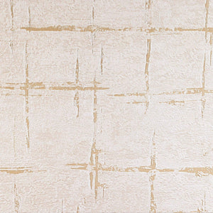 Luxury Beige Abstract Geometric 3D Embossed Wallpaper, Rustic Non-Woven Wall Covering, 41.7"W x 398"H, Washable Removable for