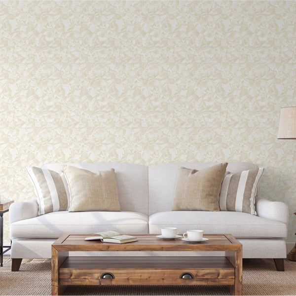 Luxury Silver Abstract Wallpaper, Coastal Non-Woven Wall Covering, 41.7"W x 398"H, Washable Removable for Living Room Bedroom