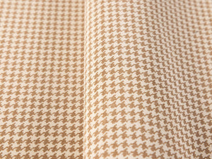 Luxury Beige Houndstooth Textured Wallpaper, Traditional Non-Woven Wall Covering, 41.7"W x 614"H, Washable Removable for Livi