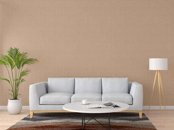 Luxury Beige Houndstooth Textured Wallpaper, Traditional Non-Woven Wall Covering, 41.7"W x 614"H, Washable Removable for Livi