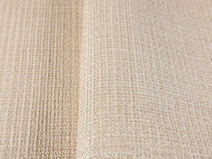 Luxury Beige Fabric Textured Wallpaper, Traditional Non-Woven Wall Covering, 41.7"W x 614"H, Washable Removable for Living Ro