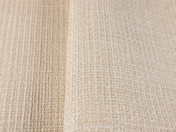 Luxury Beige Fabric Textured Wallpaper, Traditional Non-Woven Wall Covering, 41.7"W x 614"H, Washable Removable for Living Ro