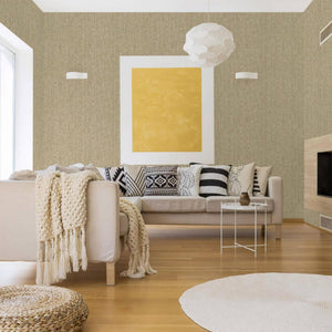 Luxury Beige Wood Textured Wallpaper, Farmhouse Non-Woven Wall Covering, 41.7"W x 614"H, Washable Removable for Living Room B