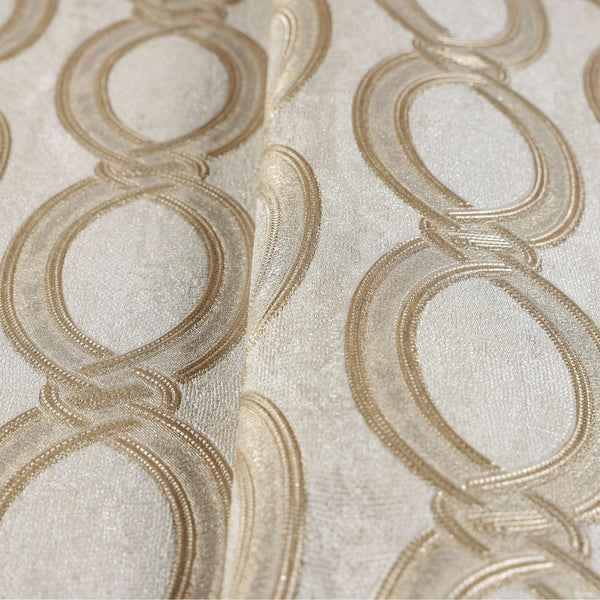 Luxury Beige Geometric Embossed 3D Embossed Wallpaper, Boho Non-Woven Wall Covering, 41.7"W x 398"H, Washable Removable for L