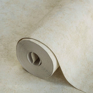 Luxury Beige Distressed Metallic 3D Embossed Wallpaper, Boho Non-Woven Wall Covering, 41.7"W x 614"H, Washable Removable for 
