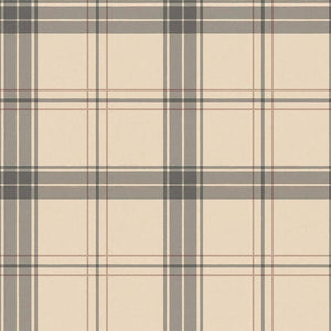 Luxury Beige Plaid Textured Wallpaper, Country Non-Woven Wall Covering, 41.7"W x 614"H, Washable Removable for Living Room Be