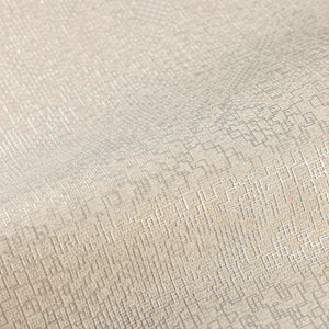 Luxury Beige Abstract Metallic 3D Embossed Wallpaper, Traditional Non-Woven Wall Covering, 41.7"W x 614"H, Washable Removable