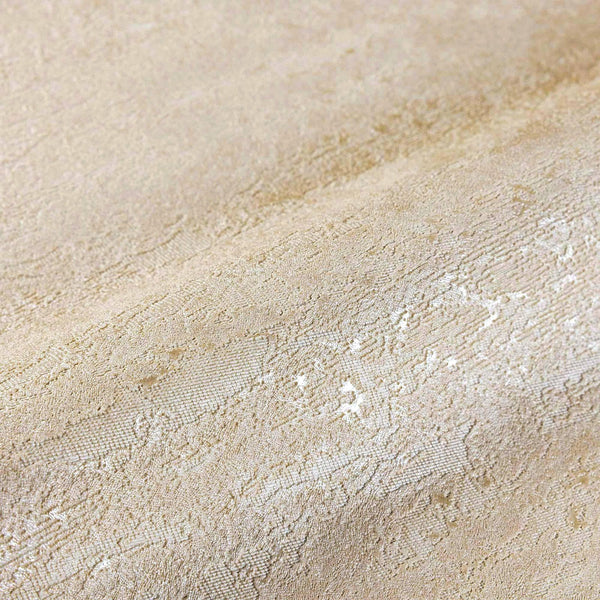 Luxury Beige Abstract Embossed 3D Embossed Wallpaper, Minimalist Non-Woven Wall Covering, 41.7"W x 398"H, Washable Removable 