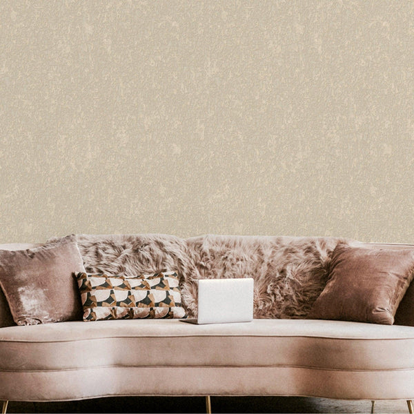 Luxury Beige Abstract Textured Wallpaper, Farmhouse Non-Woven Wall Covering, 41.7"W x 398"H, Washable Removable for Living Ro