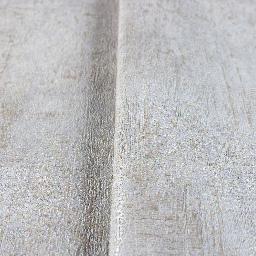 Luxury Beige Distressed Textured 3D Embossed Wallpaper, Farmhouse Non-Woven Wall Covering, 41.7"W x 614"H, Washable Removable