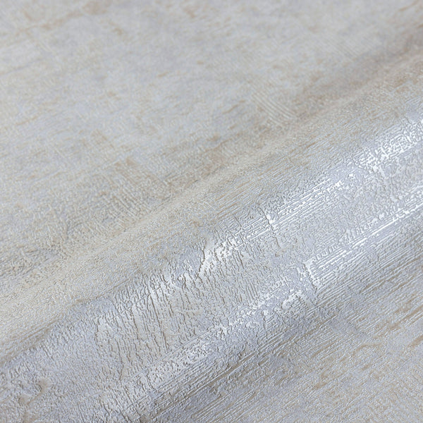Luxury Beige Distressed Textured 3D Embossed Wallpaper, Farmhouse Non-Woven Wall Covering, 41.7"W x 614"H, Washable Removable