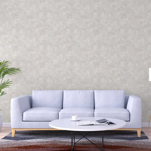 Luxury Beige Distressed Textured 3D Embossed Wallpaper, Farmhouse Non-Woven Wall Covering, 41.7"W x 614"H, Washable Removable