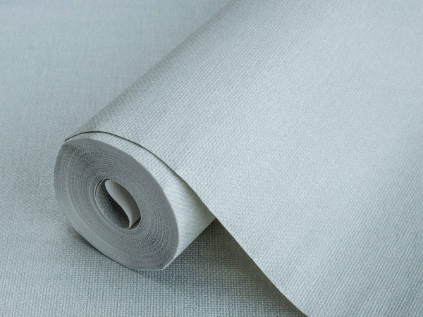 Luxury Blue Fabric Textured Wallpaper, Coastal Non-Woven Wall Covering, 41.7"W x 614"H, Washable Removable for Living Room Be