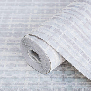 Luxury Blue Striped Stripe 3D Embossed Wallpaper, Lodge Non-Woven Wall Covering, 41.7"W x 614"H, Washable Removable for Livin