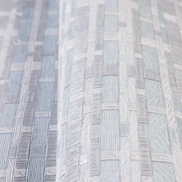 Luxury Blue Striped Stripe 3D Embossed Wallpaper, Lodge Non-Woven Wall Covering, 41.7"W x 614"H, Washable Removable for Livin
